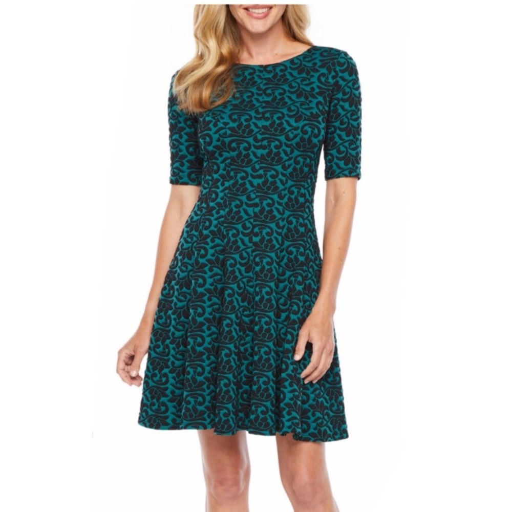 Danny & Nicole Fit & Flare Dress